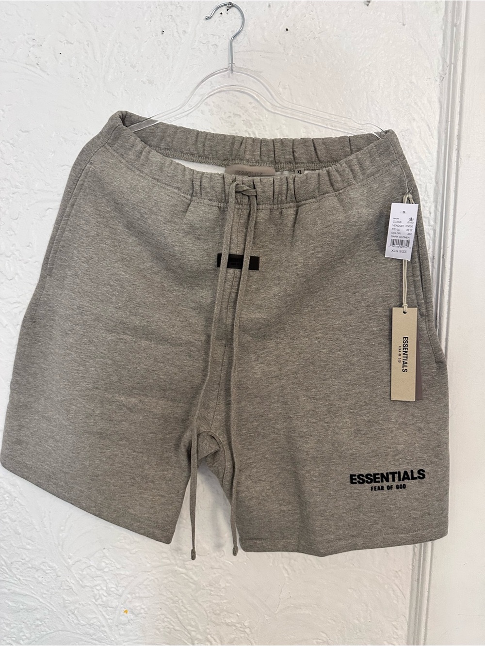 Fear of God ESSENTIALS Men's Heather Gray Cotton-Blend Athletic Shorts
